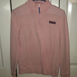 Pink vineyard vines zip pullover
